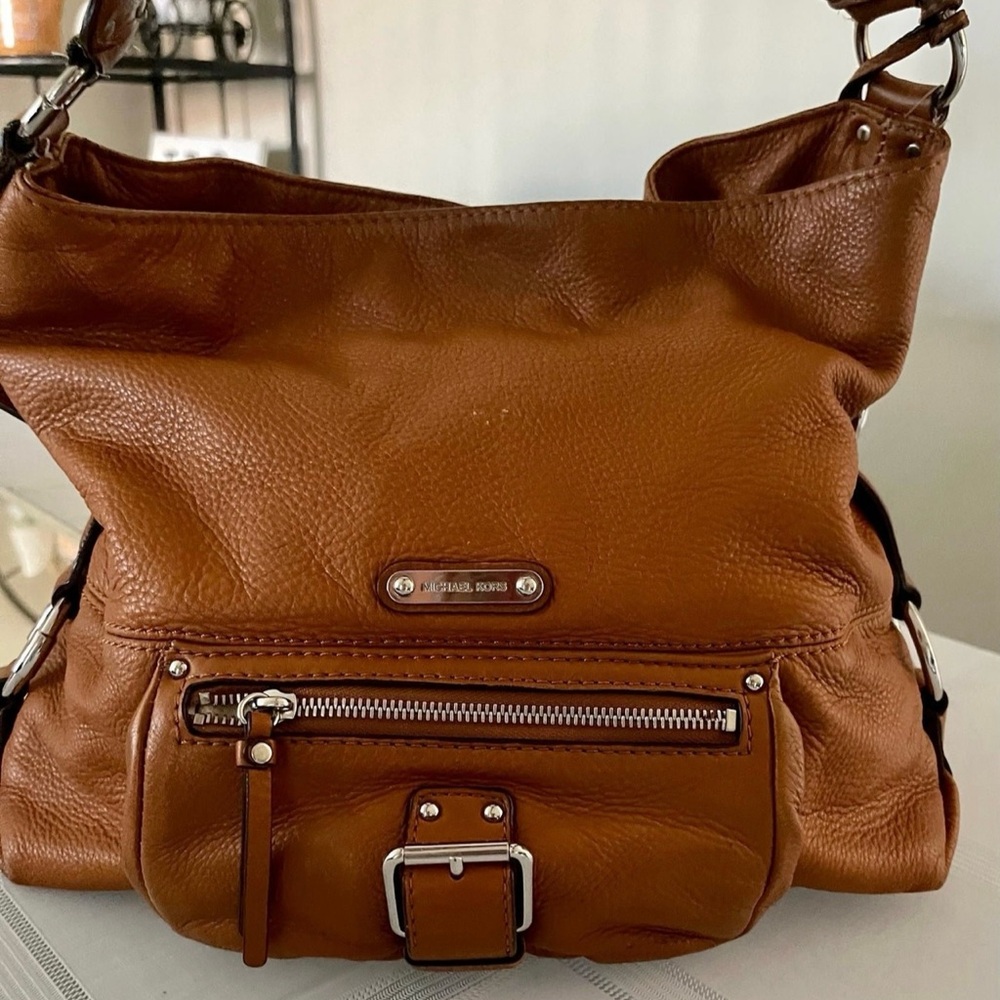 Michael Kors Brown Leather Shoulder Bag